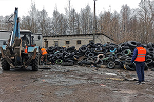 Переработано более 4 000 покрышек